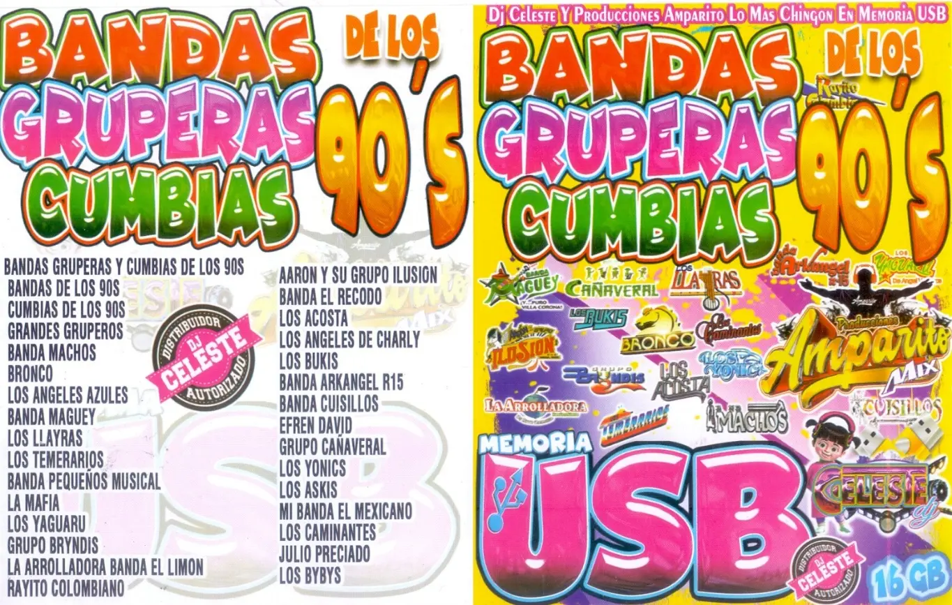 BANDAS GRUPERAS CUMBIAS 90S